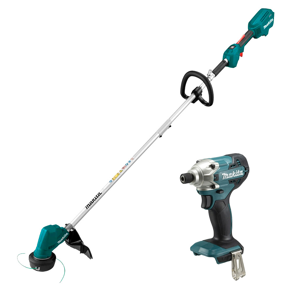 COMBO DESBROZADORA INALAM. 18 V LXT S/CARBONES 1 BAT. 5 AMP+DESTORNILLADOR DE IMPACTO 18 V S/BAT Y S/CARG