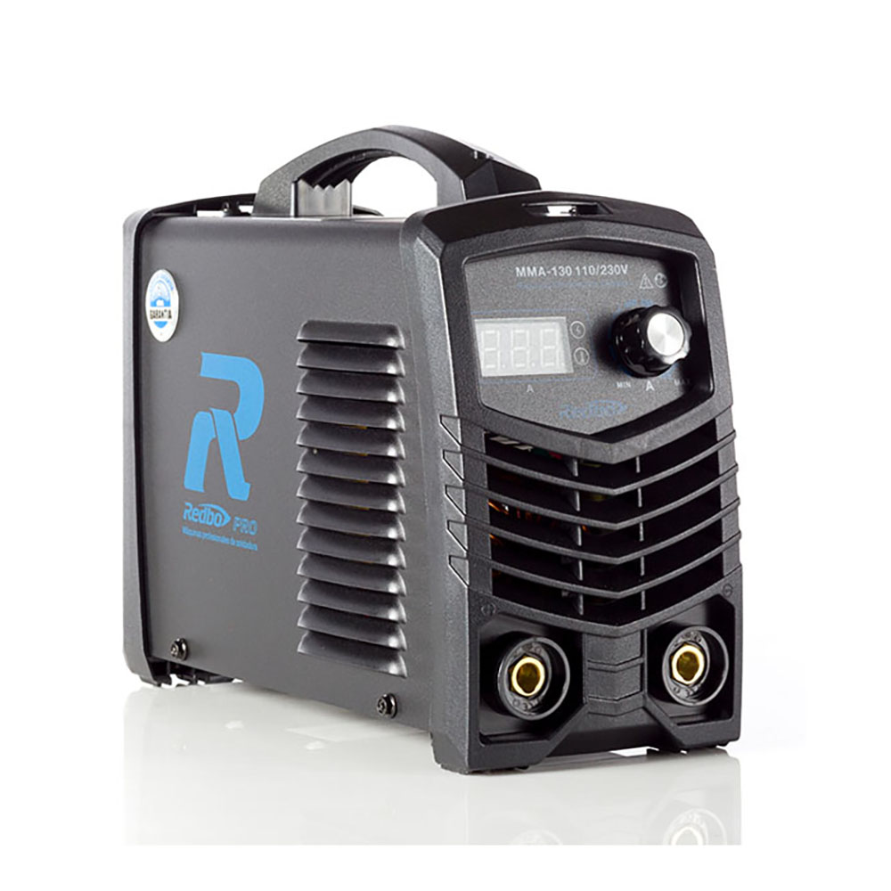 SOLDADORA INVERSOR DE 110 VOLTS 130 AMPS P/ELECTRODO DE 1/16-1/8 TEC. IGBT PROT. SC Y CALENTAMIENTO (USO LIGERO)