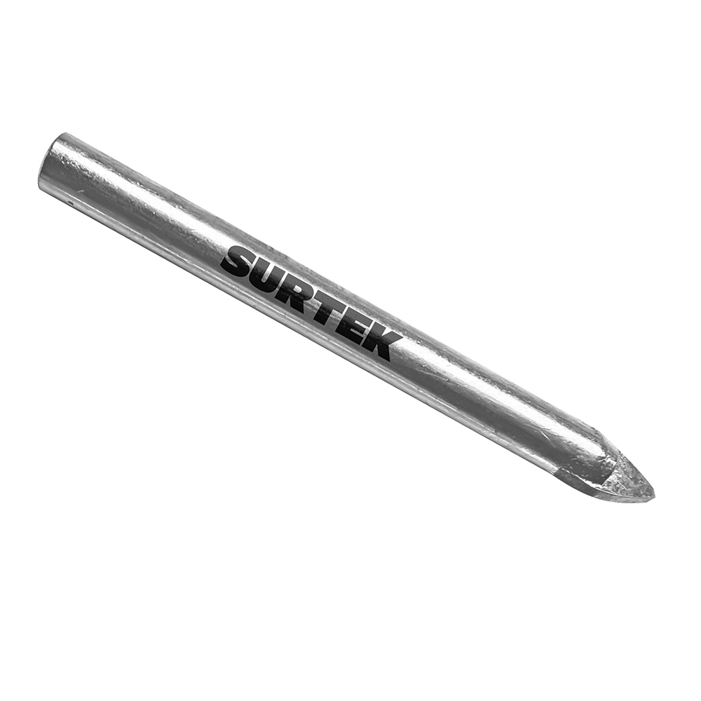 BROCA PARA VIDRIOS Y AZULEJOS DE ACERO CON CABEZA DE CARBURO DE TUNGSTENO 1/4