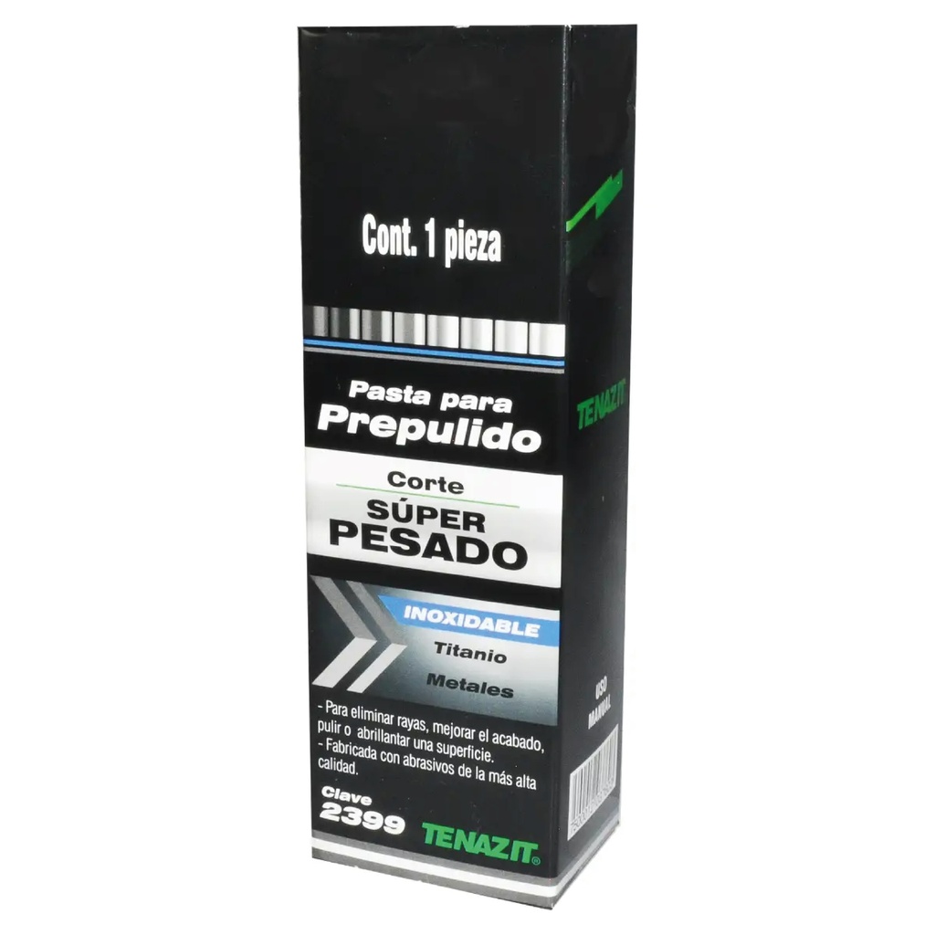 PASTA PARA PREPULIDO DE ACERO INOXIDABLE TITANIO Y METALES