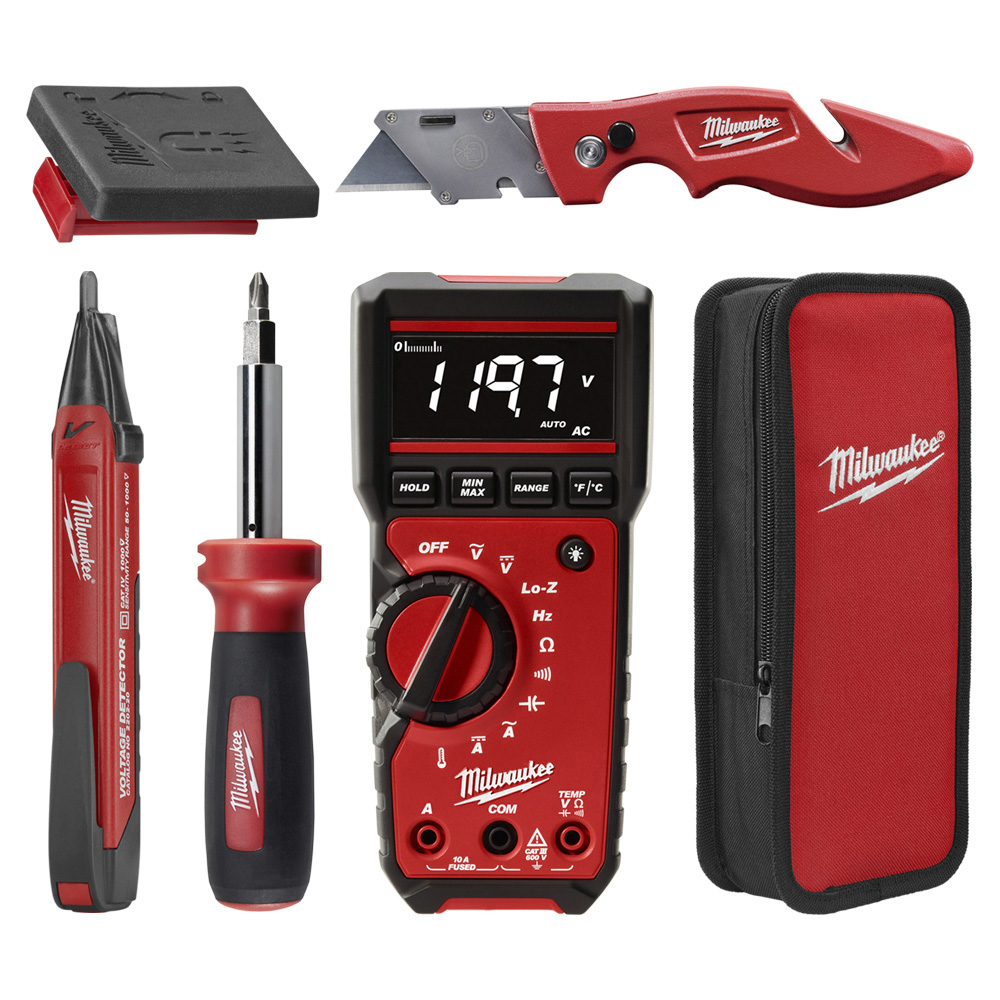 KIT DE ELECTRICISTA 4 HERRAMIENTAS MILWAUKEE