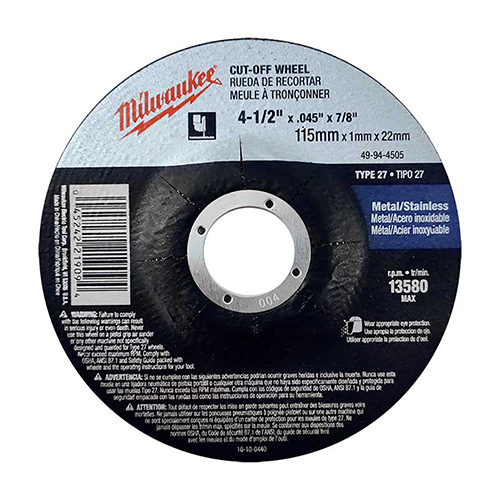 DISCO ABRASIVO 4 1/2 X 0.45 X 7/8