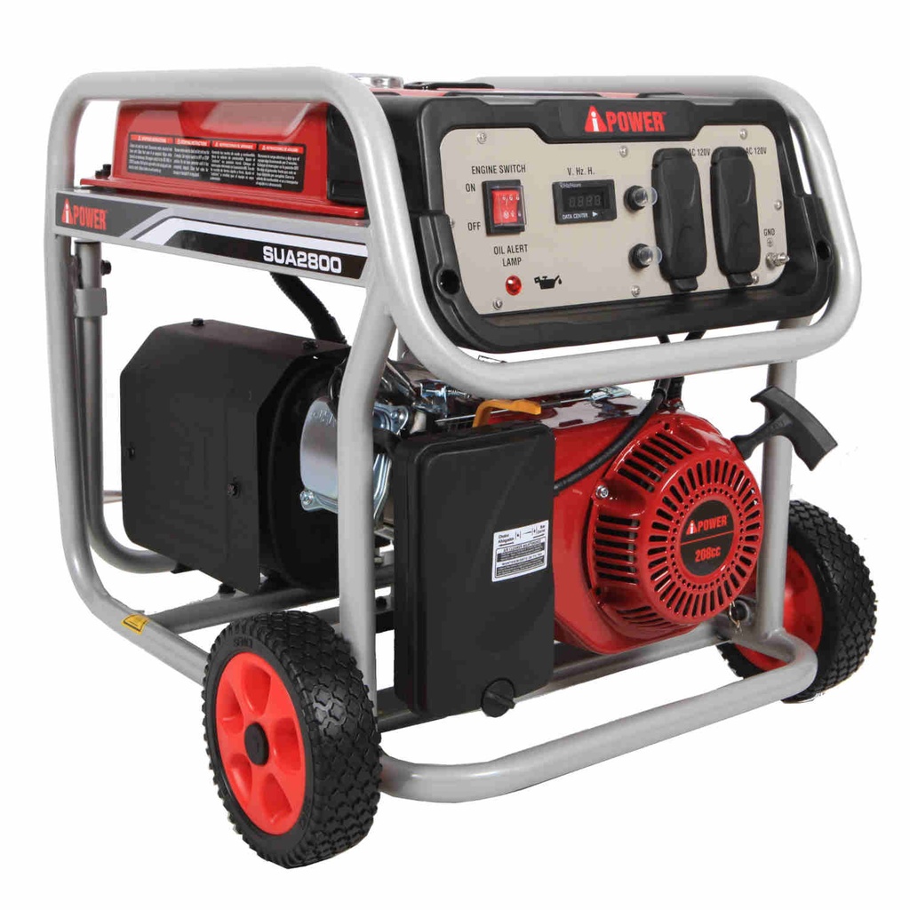 GENERADOR A GASOLINA MOD. SUA DE 2800 WATTS DE ARRANQUE Y 2500 WATTS CONTINUOS C/PROTECCION DE BAJO NIVEL DE ACEITE