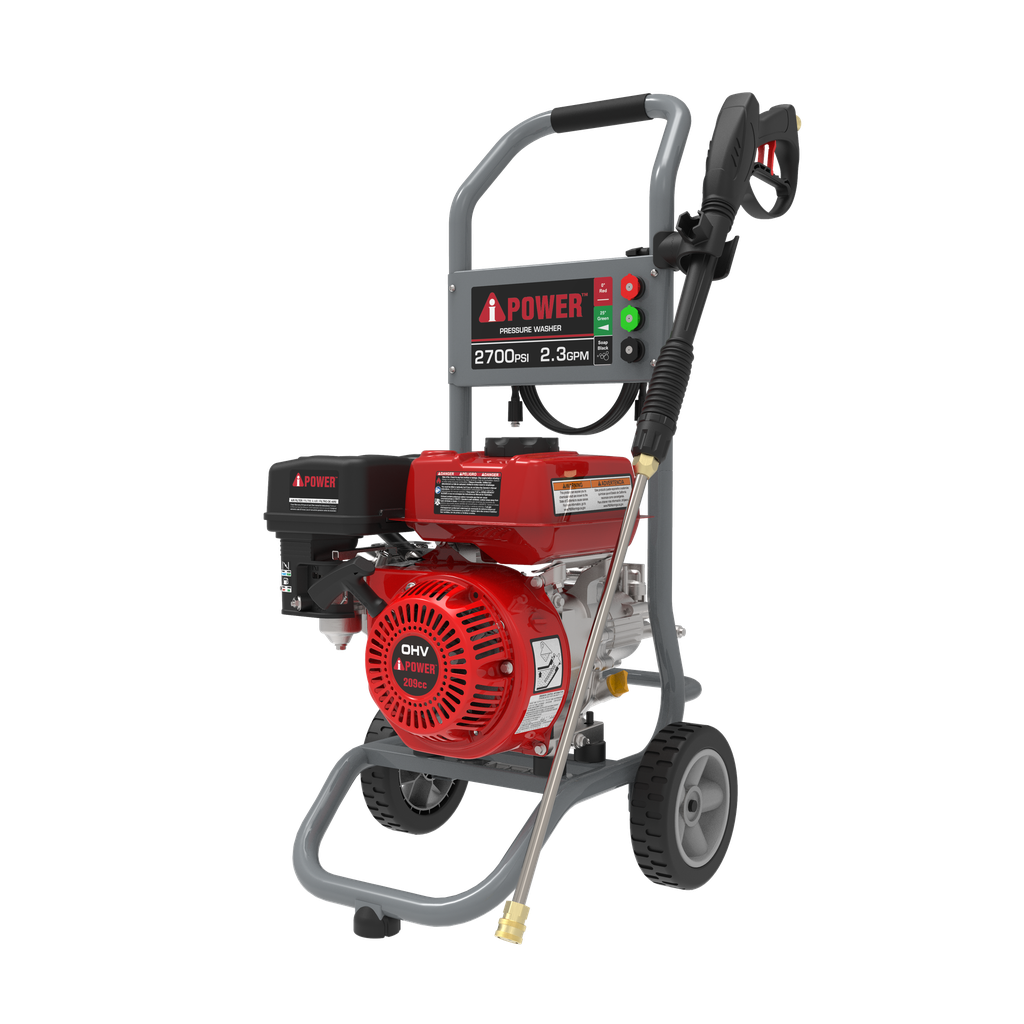 HIDROLAVADORA A GASOLINA MODELO AIPOWER 2700 PSI MOTOR 196 CC BOMBA AXIAL DE 3 PISTONES