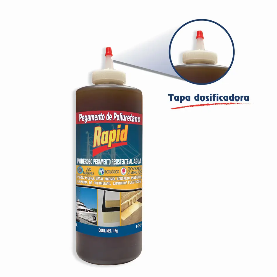 PEGAMENTO PU PRESTO RAPID FRASCO DE 1 KG.
