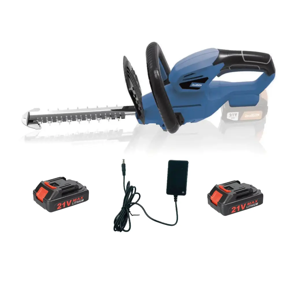 COMBO CORTASETOS A BATERIA 21V + 2 BATERIAS 2 AMP Y CARGADOR