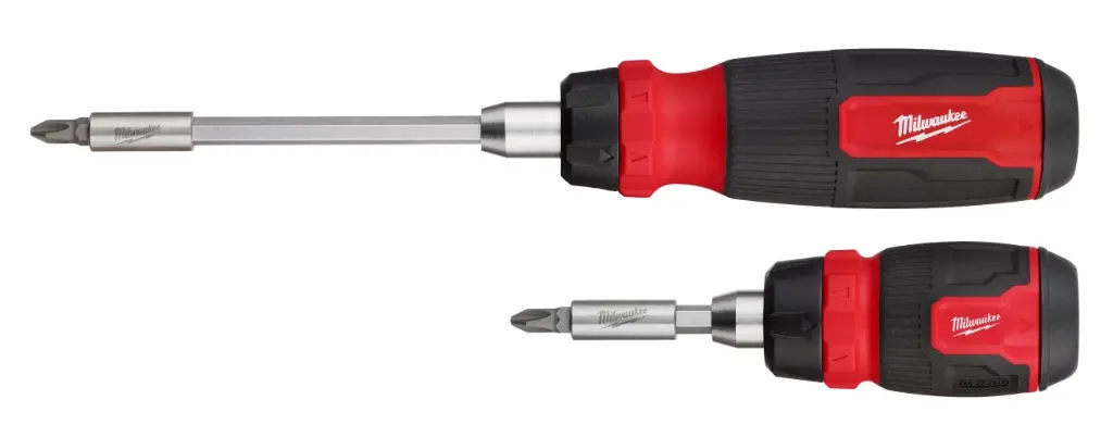 2PC 14-IN-1 RATCHETING MULTI-BIT AND 8-IN-1 RATCHETING COMPACT MULTI-BIT SCREWDRIVER SET