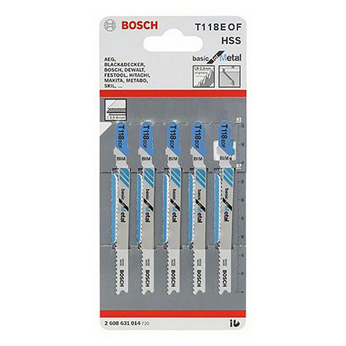 PAQUETE DE 3 SEGUETAS P/CALADORA METAL 1.5-4MM (BOA-T118EOF)