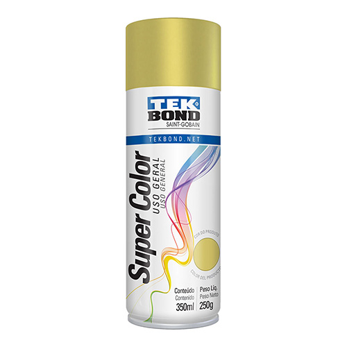 PINTURA EN SPRAY TEKBOND DORADO (350 ML/250 G) USO GENERAL (69957327117)