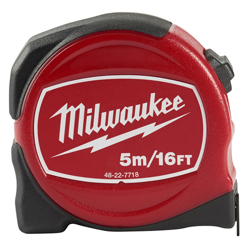 FLEXOMETRO MILWAUKEE CALIDAD ESTANDAR DE 5 MTS/16 FT