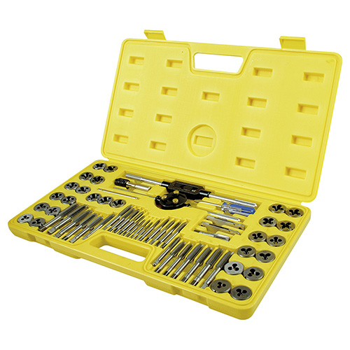 JUEGO DE MACHUELOS Y DADOS 1/4 - M12 (60 PZAS.)