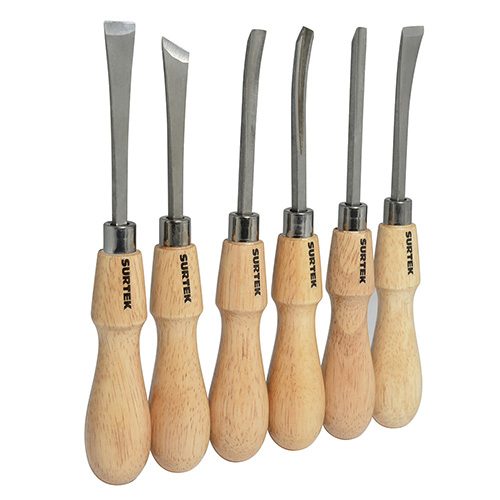 JUEGO DE 6 GURBIAS CON MANGO ERGONOMICO