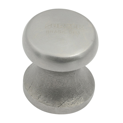 ENTIBADOR DE ACERO FORJADO Y PULIDO TIPO REMACHE 800G