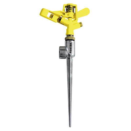 ASPERSOR METALICO POR PULSACIONES CON ESTACA METALICA 1 VIA