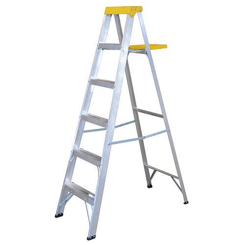 ESCALERA DE ALUMINIO TIPO TIJERA 5 PELDAÑOS 1.83M
