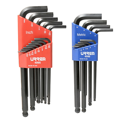 JUEGO DE 22 LLAVES HEXAGONALES L COMBINADO PUNTA DE BOLA 2 RACKS