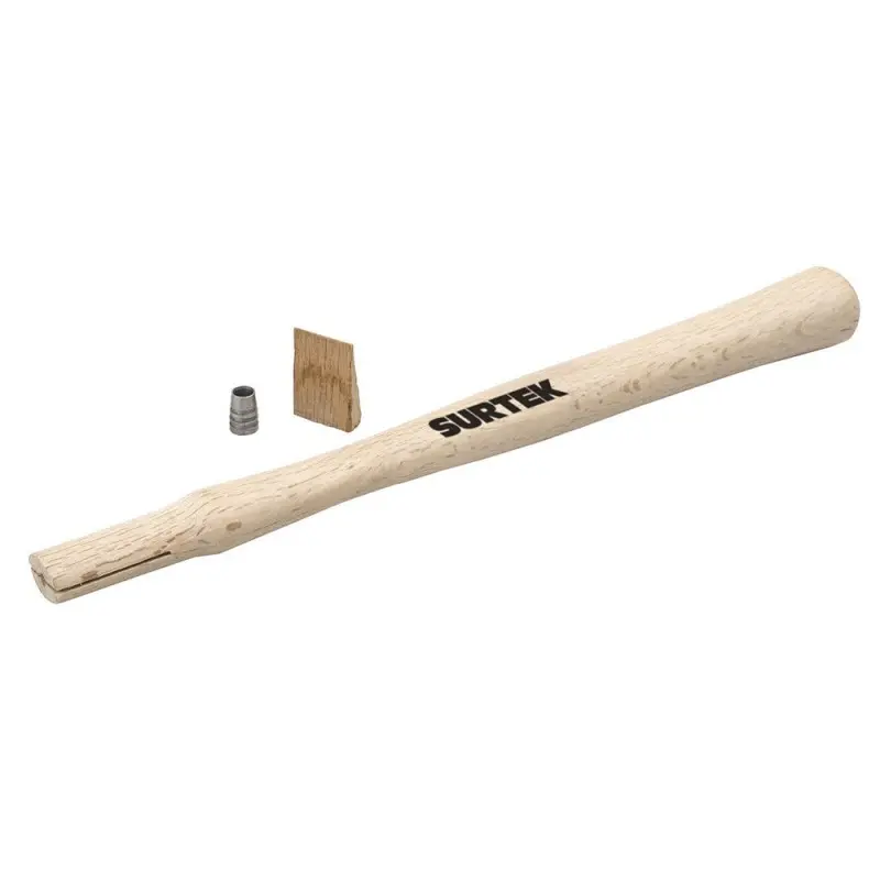 CABO DE MADERA DE ENCINO C/CUÑA DE ACERO P/MARTILLO BOLA DE 40oz