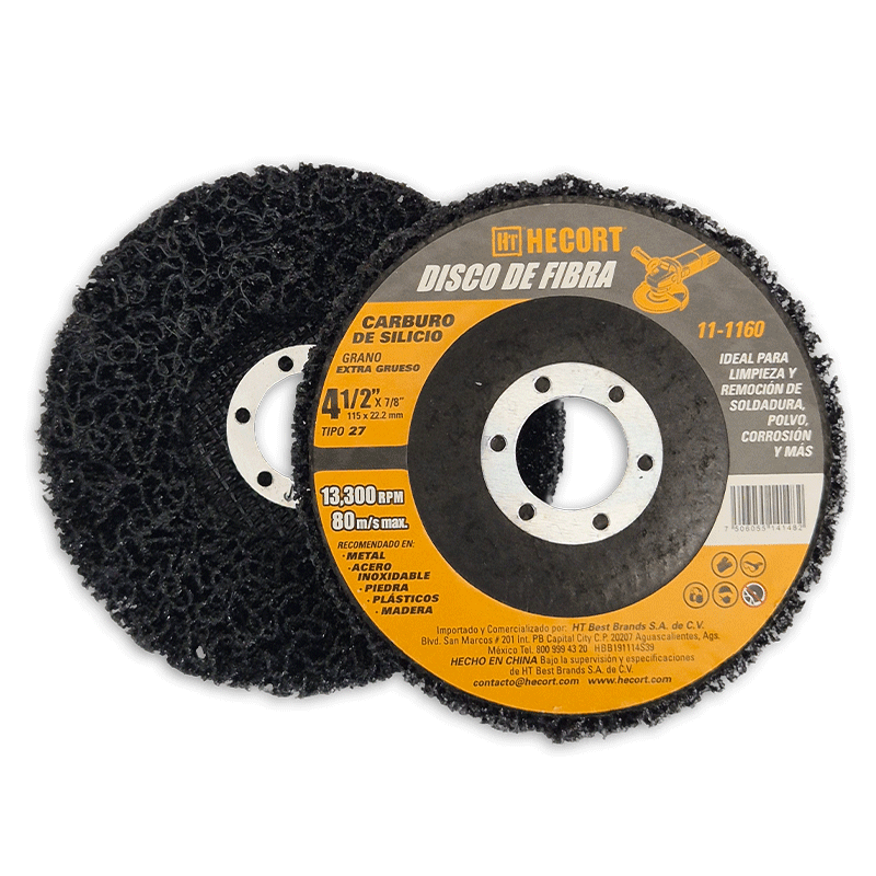 DISCO DE FIBRA 4 1/2 GRIS