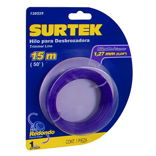 NYLON PARA DESBROZADORA EN BLISTER 2MM X 120 MT