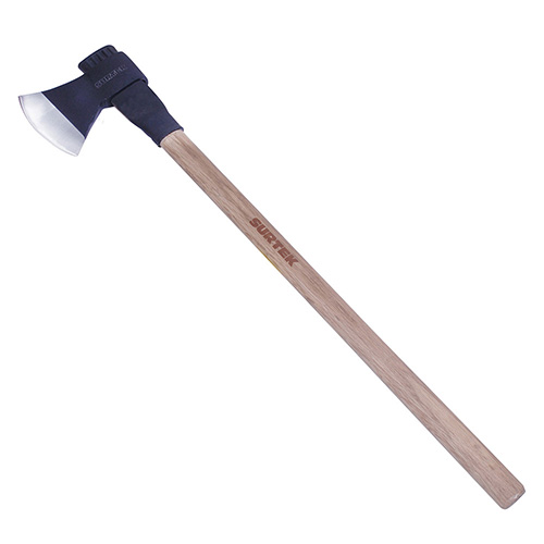 HACHA DE LABOR ENTERA CON CABEZA FORJADA EN ACERO CON MANGO DE MADERA 36", 3 LB