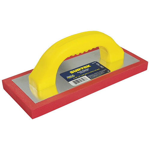 FLOTA DE ESPONJA ACABADO ÁSPERO CON MANGO DE PLÁSTICO 9-1/2" X 4" X 3/4"