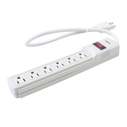 SUPRESOR DE PICOS 6 ENTRADAS CABLE 270 J, DE 45 CM