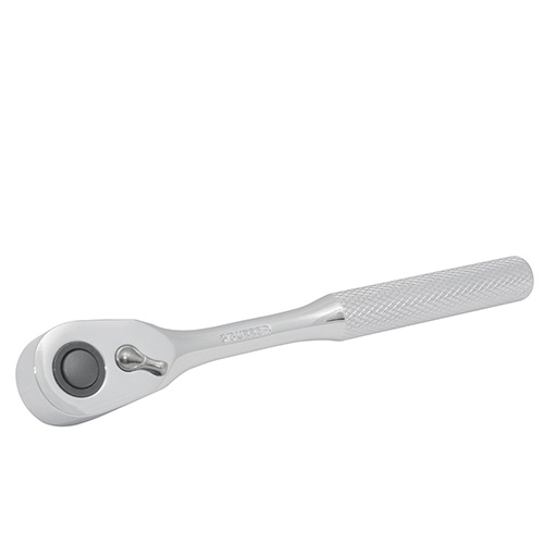 MATRACA REVERSIBLE CROMADA, QUICK RELEASE, PARA DADO CUADRO DE 3/8", 7"