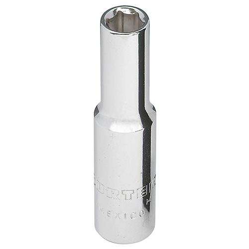 DADO LARGO CUADRO DE 1/4", 6 PUNTAS, EN PULGADAS, 9/32"
