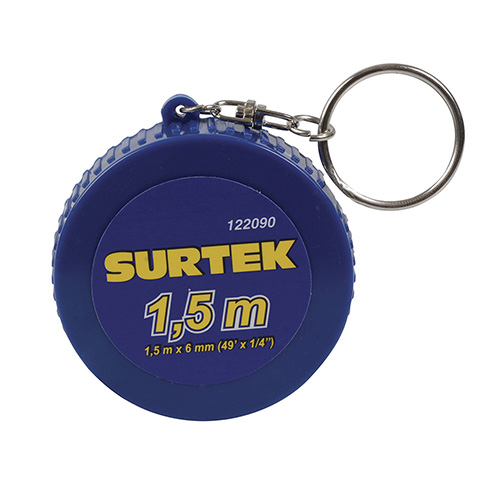 LLAVERO DE MINI FLEXÓMETRO CINTA PLÁSTICA 1.5 M