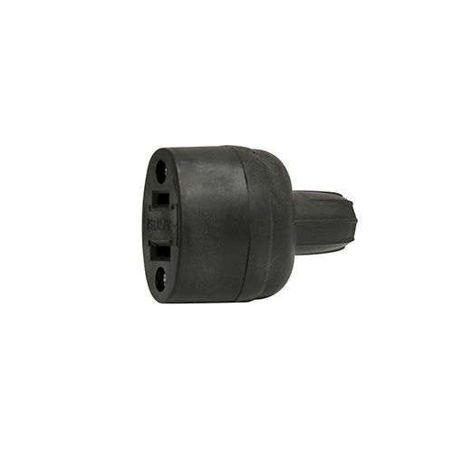 CONTACTO DE HULE OVAL, COLOR NEGRO