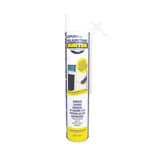ESPUMA DE POLIURETANO RESISTENTE A LA TEMPERATURA, 750 ML