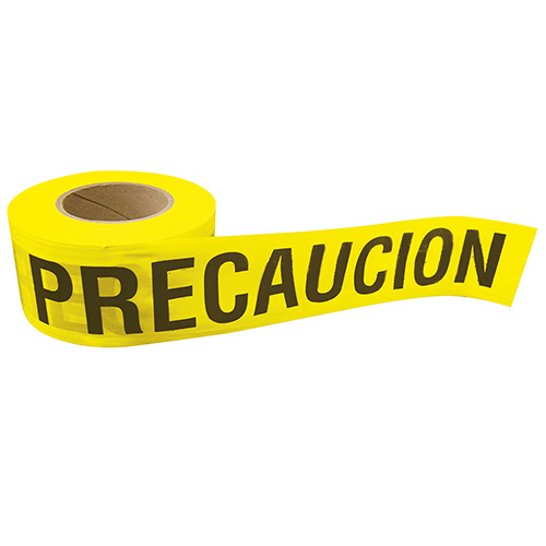 CINTA PARA BARRICADA "PRECAUCION" ANCHO 3" DE 100 M