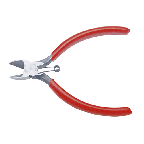 PINZA PARA ELECTRICISTA CON MANGO RUBBER GRIP CON RESORTE CORTE DIAGONAL DE 4-3/16"