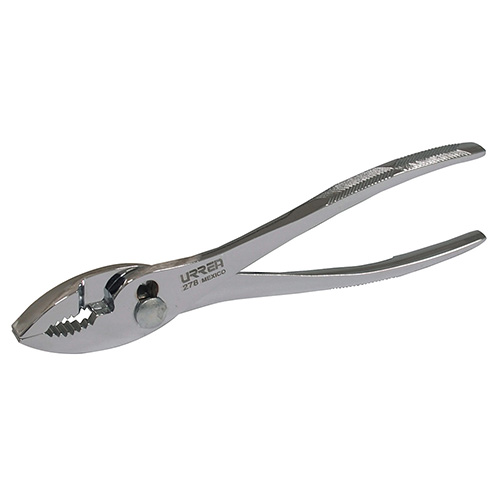 PINZA PARA MECÁNICO CON MANGO DE ACERO FORJADO Y BOTÓN DE AJUSTE DE 8"