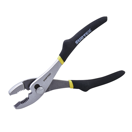 PINZA PARA MECÁNICO CON MANGO DE VINIL Y BOTÓN DE AJUSTE DE 8"