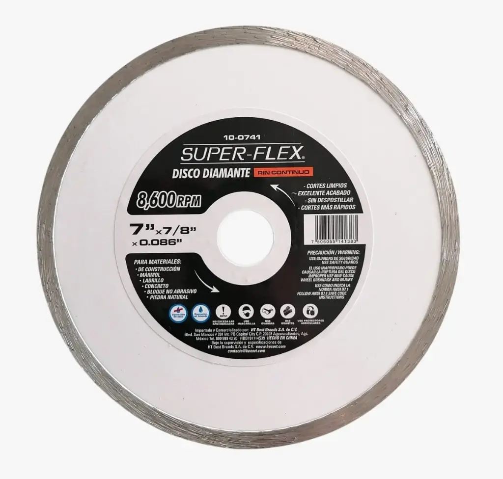 DISCO DIAMANTE SUPERFLEX RIN CONTINUO 7"