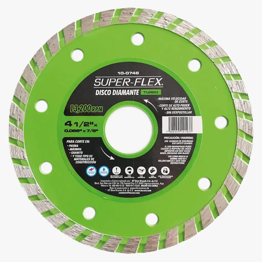 DISCO DIAMANTE SUPERFLEX TURBO 4 1/2"