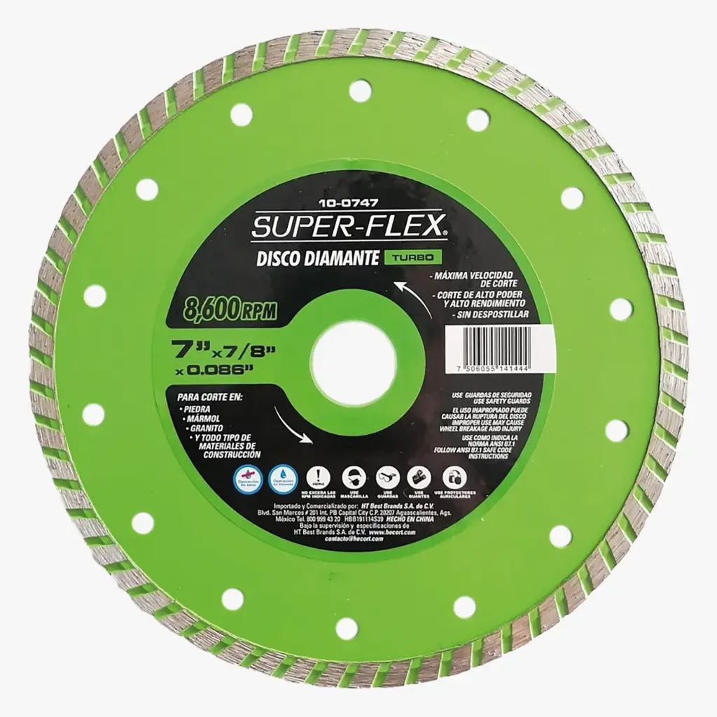 DISCO DIAMANTE SUPERFLEX TURBO 7"