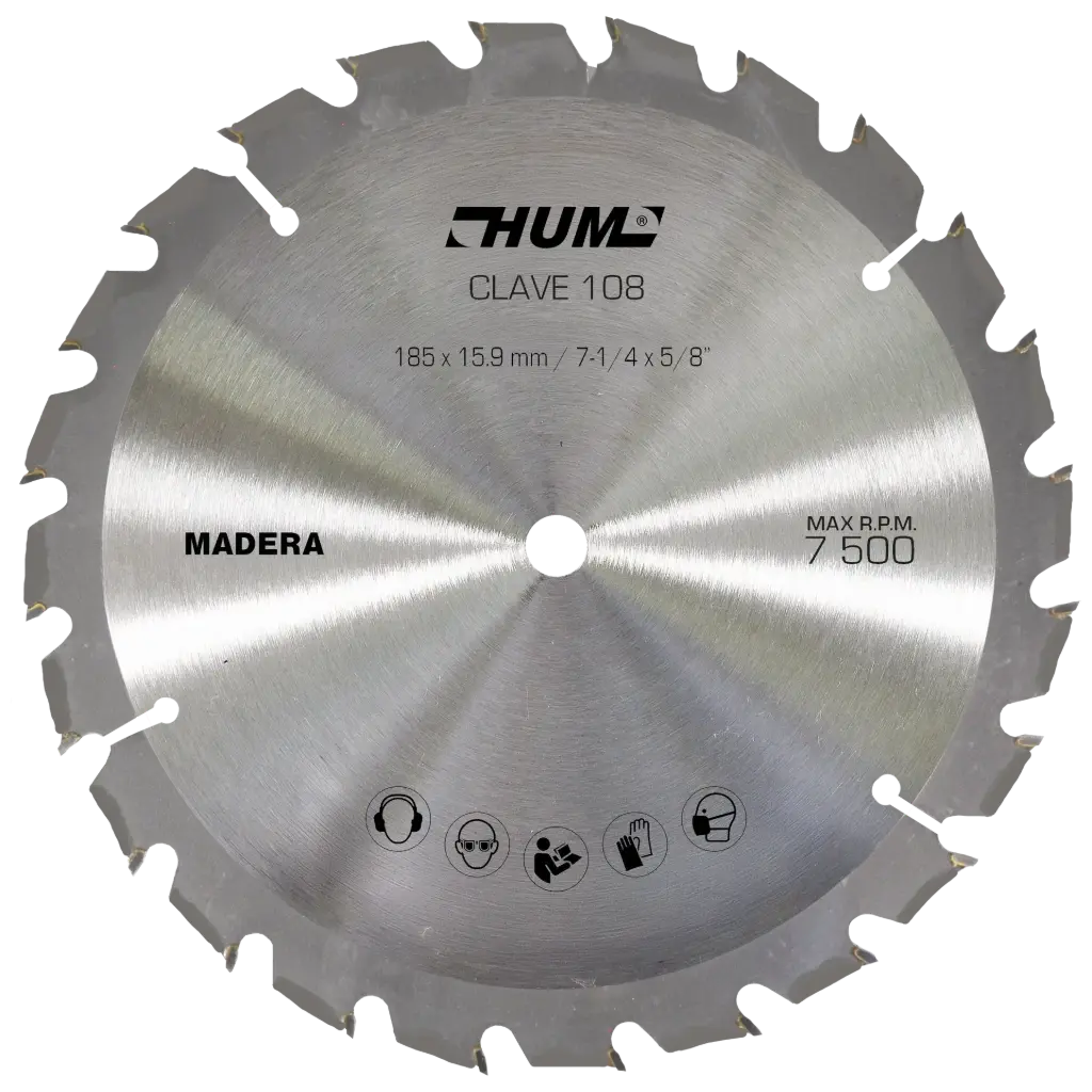 SIERRA CIRCULAR DE CARBURO DE TUNGSTENO PARA MADERA 7 1/4 X 24T 