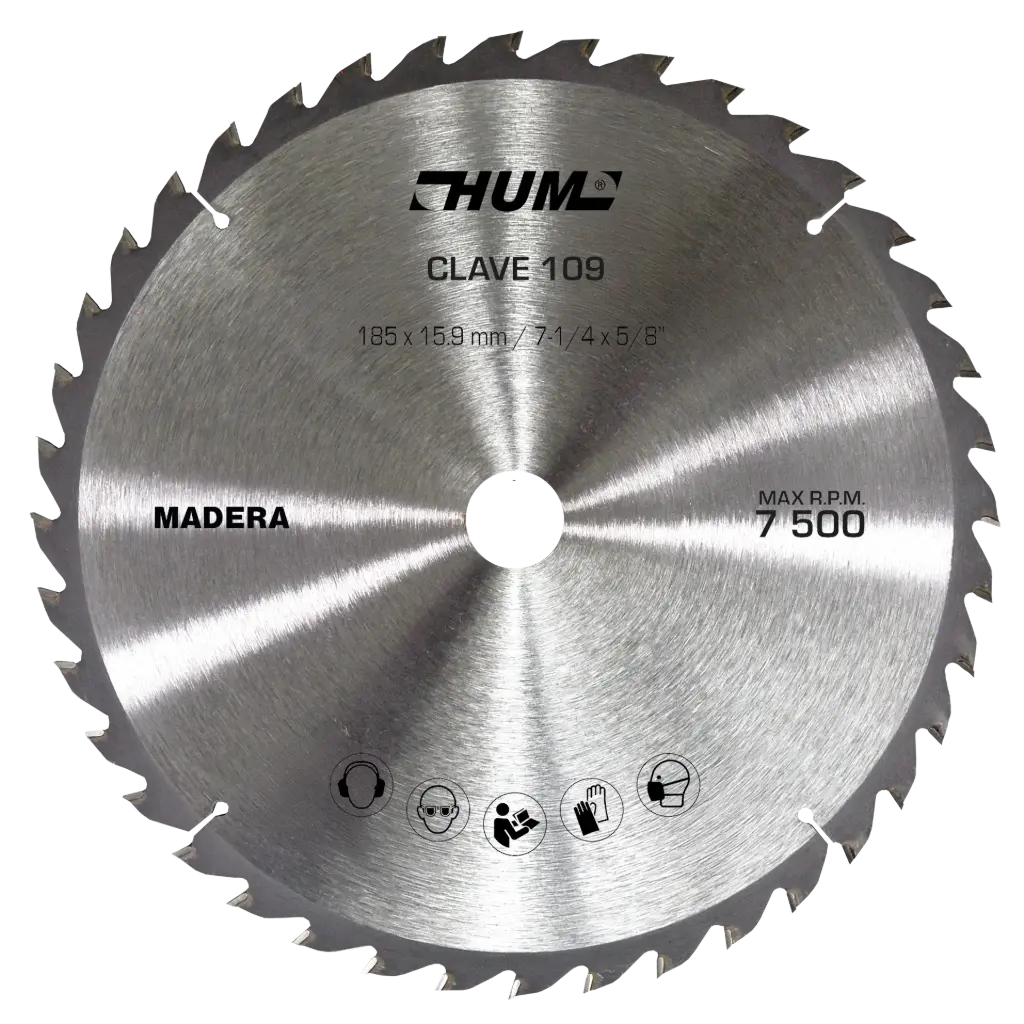 SIERRA CIRCULAR DE CARBURO DE TUNGSTENO PARA MADERA 7 1/4 X 40T 