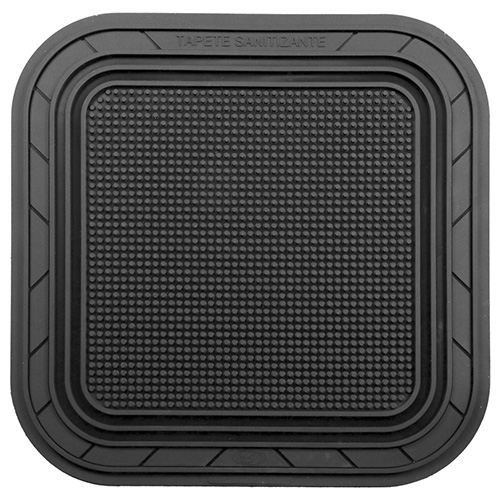 TAPETE SANITIZANTE 58x58 cm USO RUDO COLOR NEGRO DE PVC