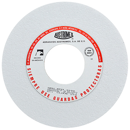 RUEDA P/AFILADO Y RECT. 10 X 1 X 3 GRANO 60 BLANCA