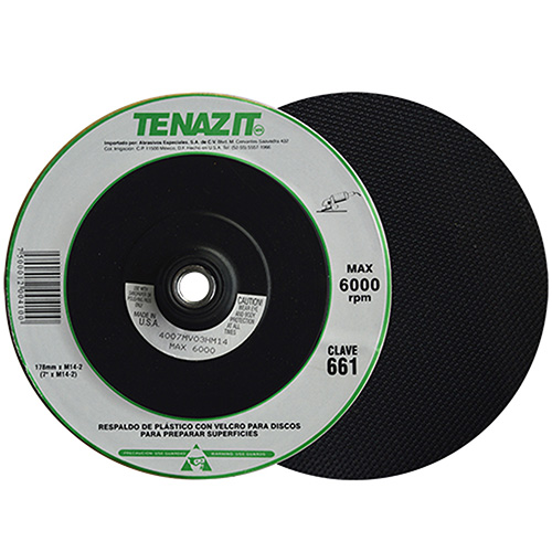 RESPALDO P/DISCOS DE FIBRA C/VELCRO DE 7 ENTRADA BOSCH