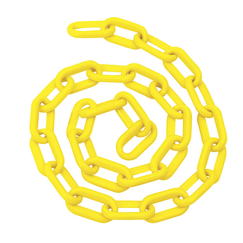 CADENA PLASTICA CALIBRE 8 MM DE 25 M, COLOR BLANCO