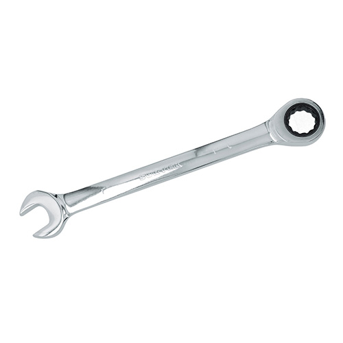 LLAVE COMBINADA PULIDO ESPEJO DE MATRACA EN PULGADAS, 12 PUNTAS, 1"