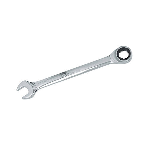 LLAVE COMBINADA PULIDO ESPEJO DE MATRACA METRICA, 12 PUNTAS, 17MM