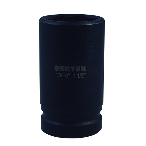 DADO DE IMPACTO PULGADAS, DOBLE APERTURA, CUADRO PARA CAPUCHON 13/16", 1-1/2"