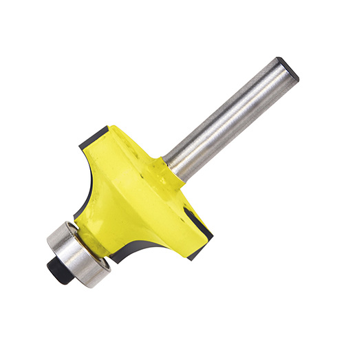 BROCA PARA ROUTER DE ACERO REDONDEADORA DE MOLDURA CON BALERO 1-1/2" ZANCO DE 1/4"