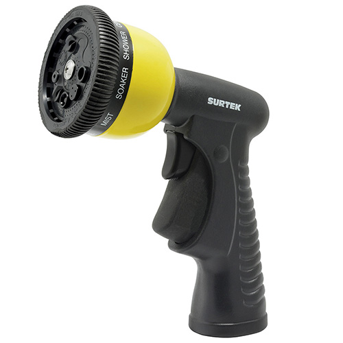 PISTOLA PARA RIEGO CON RECUBRIMIENTO DE PVC CON 9 FUNCIONES 3/4" GHT