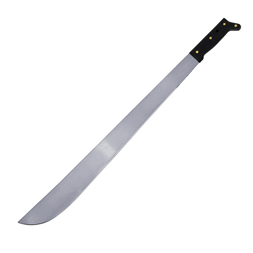 MACHETE TROQUELADO CON MANGO NEGRO RECTO 24"